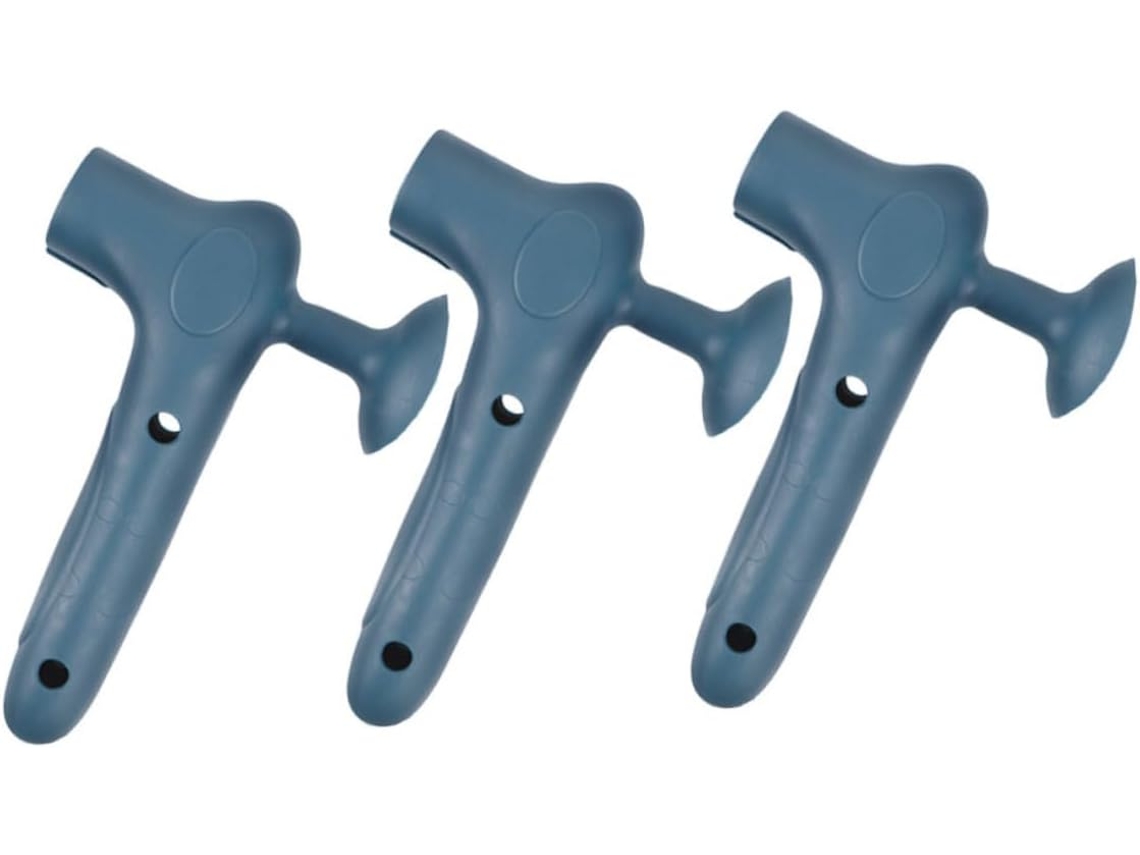 Tehaux Conjunto De 3-protetores Maçaneta Silicone Com Ventosas Para Proteção Contra Impactos E Estática, Ideais Para