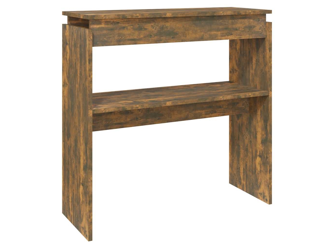 Mesa de consola em madeira derivada de carvalho fumado MAISON EXCLUSIVE (80x30x80 cm)