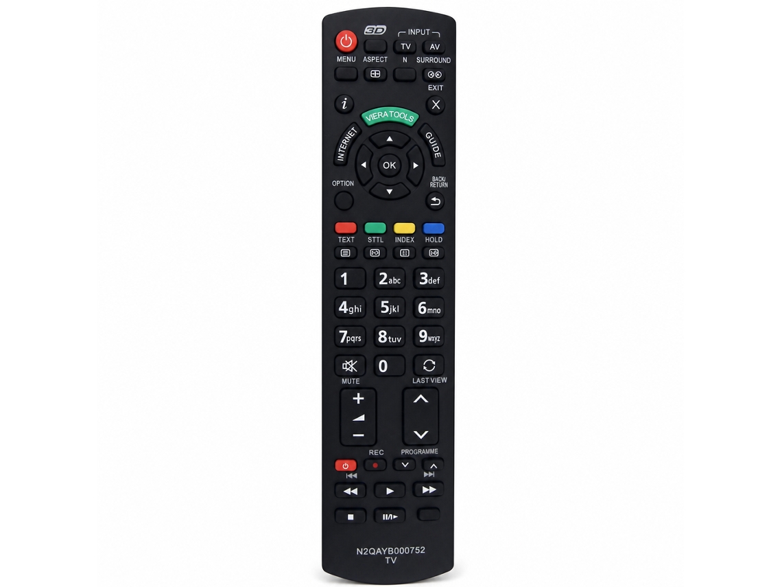 Comando À Distância Para Tv Compatível Com Panasonic N2qayb000752