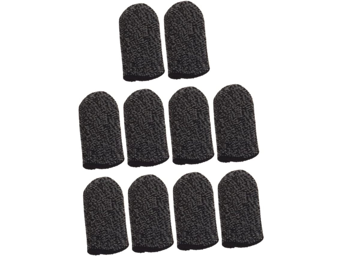 Lurelia Dedeiras Gaming Para Ecrã Tátil 10 Unidades, Nylon, Antiderrapante, Antitranspirante, Respirável, Para Gaming Móvel E Ecrãs Táteis