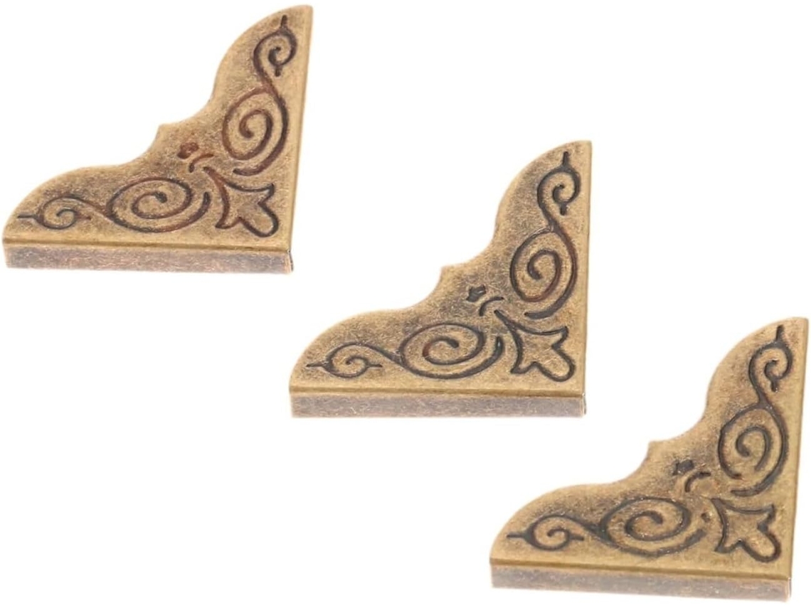 24 Peças - 25x25mm - Protecteur D'angle Couleur Bronze - Décor For Livre - Álbum De Recortes