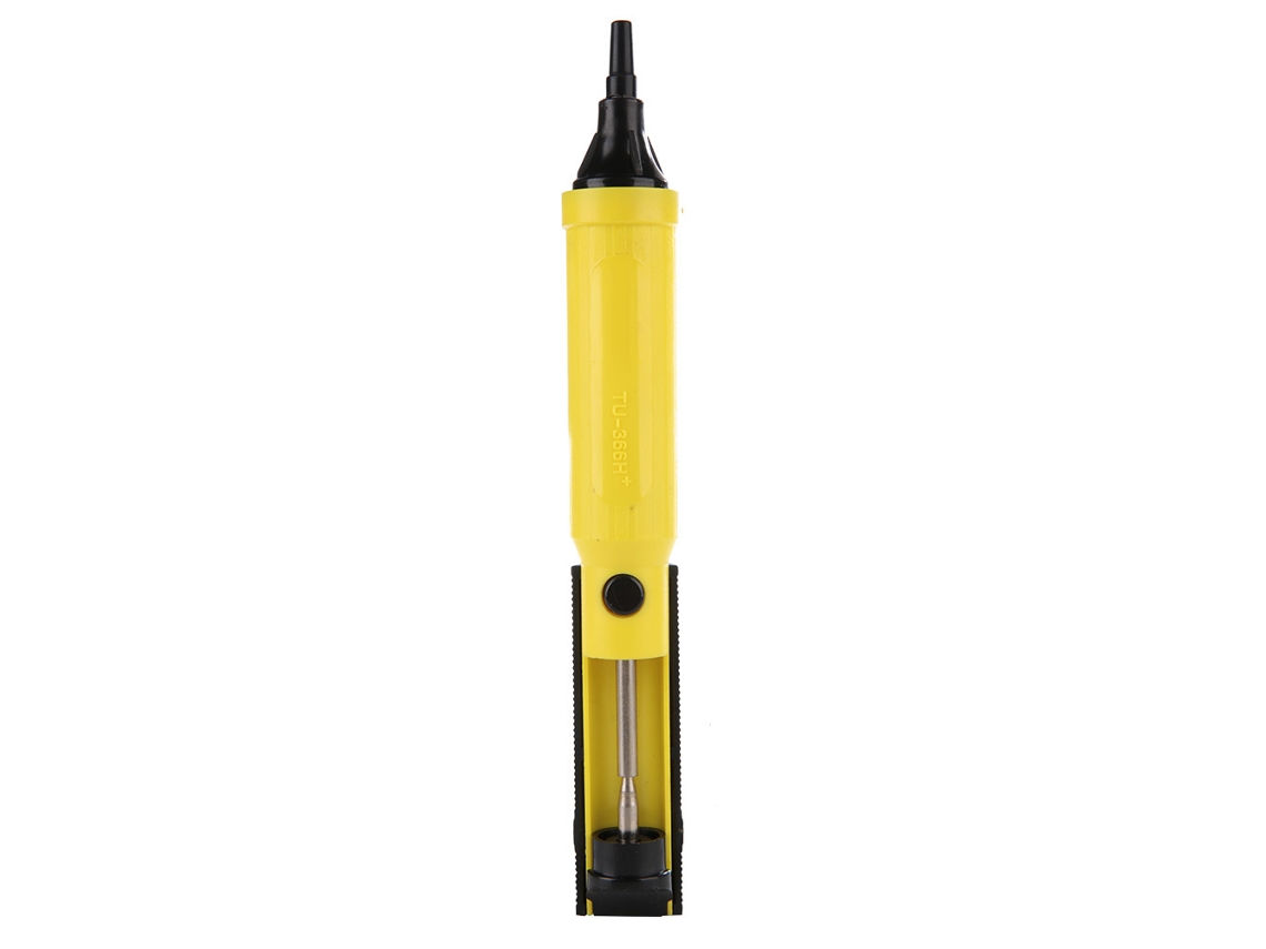 Bomba De Desoldagem Portátil Sucção De Chumbo Ferramenta Remove Solda Com Alta Sução Leve Amarelo Preto