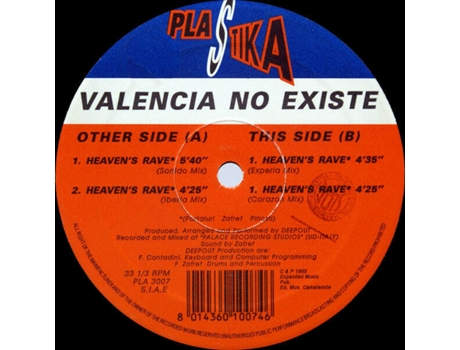 Vinil Heavens Rave Plastika