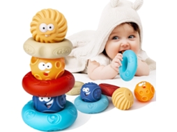 Brinquedos Para Bebês De 6 Meses, Donuts Empilháveis, Brinquedos Sensoriais, Jogo De Dentição Para Bebês, Brinquedo Para Bebês Aquaforge