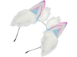 Tiara SFUSHOS | Multicolorida, Orelhas de Gato, Ajustável, Pelúcia