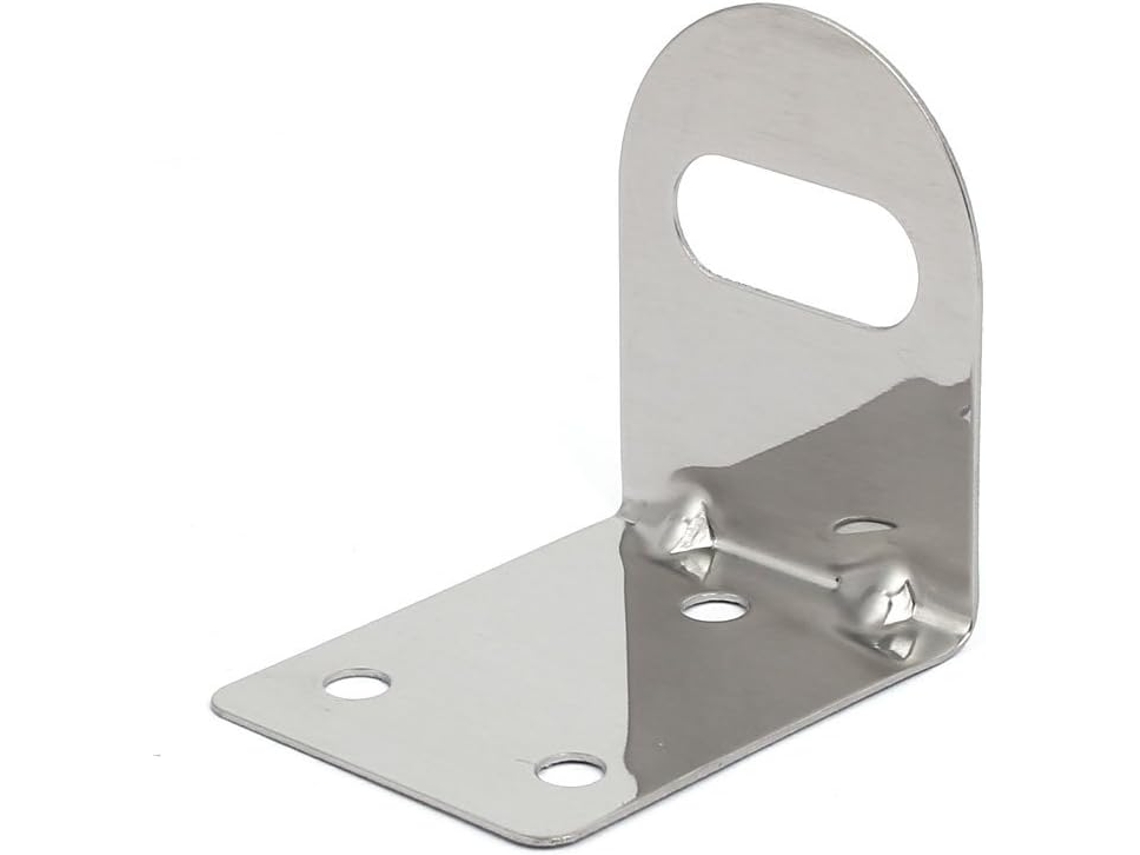 Suporte de Parede em Aço Inoxidável, Tom Prateado, para Torneira de 1/4 Bsp CHABERLU
