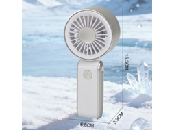 Mini ventilador em forma de polvo, oscilante, preto