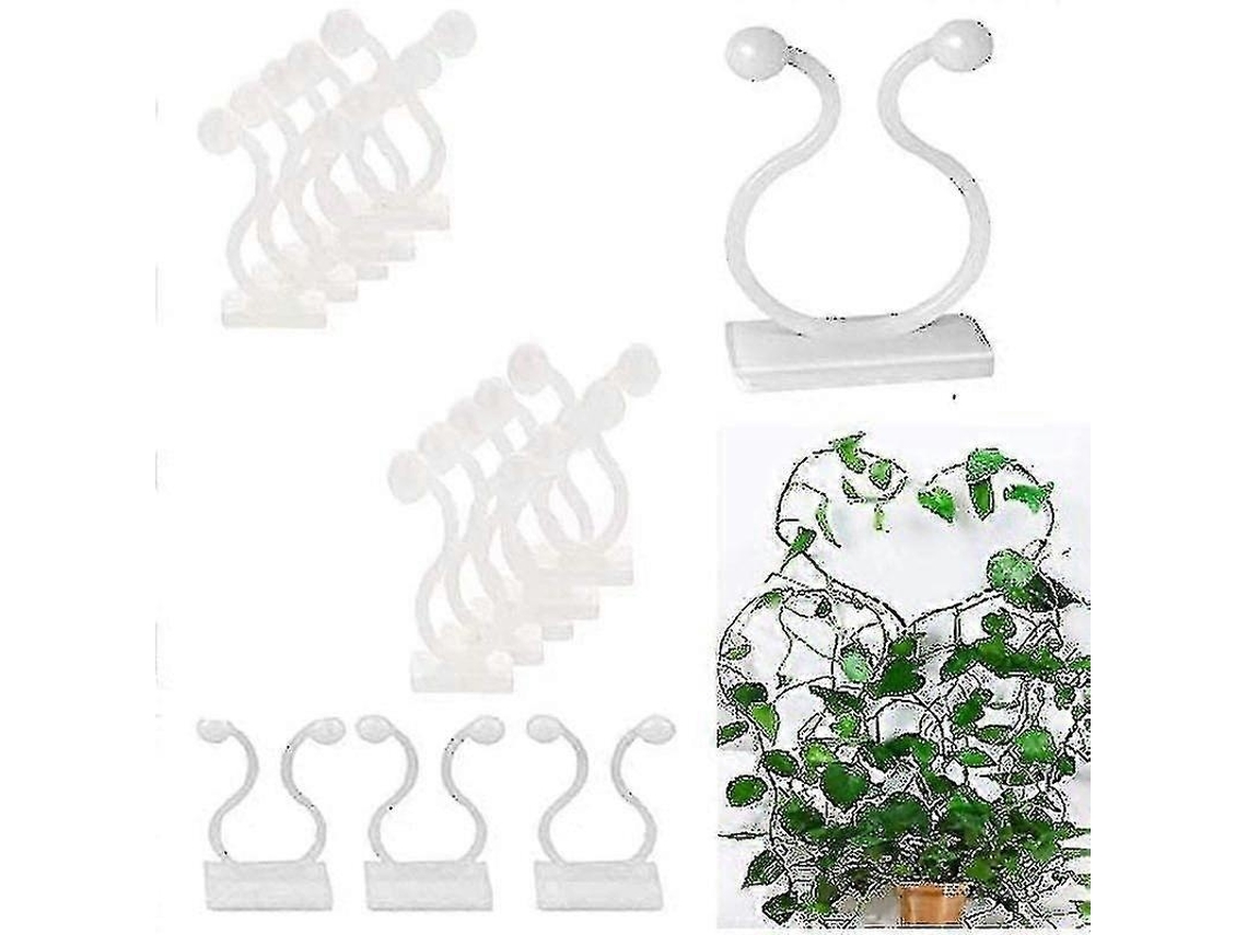 Lurelia Clipes Autoadesivos Para Plantas 50 Peças Branco