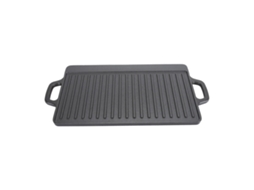 Grelha De Ferro Fundido Retangular Para Churrasco 44x23cm