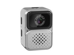 Mini Câmera Digital Portátil, Gravador de Vídeo Leve, Resolução 640x480p, Câmera Vestível para Estudantes e Viajantes, Cinza ELECTVAULT1