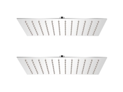 Vidaxl Cabeça De Chuveiro 2 Pcs Aço Inoxidável 20x30 Cm