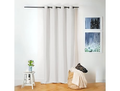 Cortina Térmica Estilo Bouclette Ecru 140x260 Cm