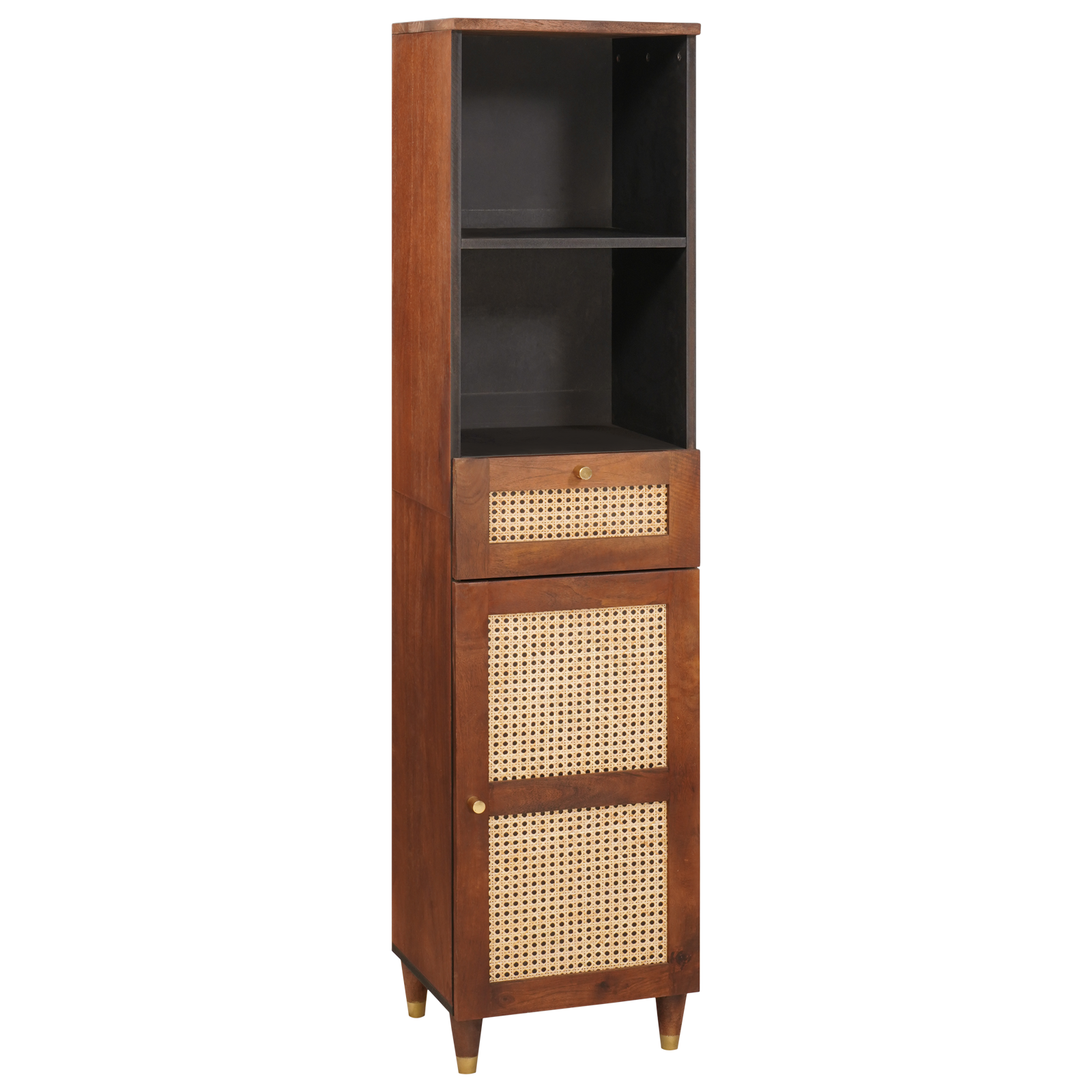 Conjunto 1 Buffet De Armazenamento Vidaxl Castanho Madeira De Mangueira Maciça (38 X 33,5 X 160 Cm)
