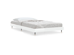 Bed Frame, Bed Frames Vidaxl Branco Madeira Processada (90 X 190 Cm)