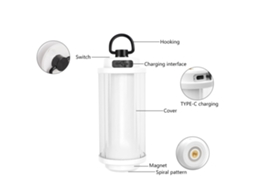 Lâmpada de Camping Portátil Usb Led Regulável