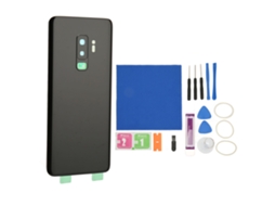 Capa Traseira de Vidro da Bateria com Lente de Câmera Pré instalada para Galaxy S9+ Plus G965 com Kit de Ferramentas