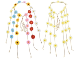 De 2 Faixas De Cabelo Nuobesty Com Flores De Margarida Boêmias Em Tecido Confortável E Firme.