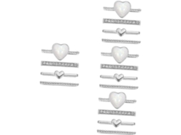 Conjunto De 8 Pulseiras Delicadas Prateadas Para Relógios
