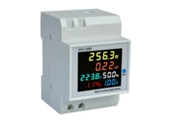 Medidor Inteligente de Energia Monofásico D52-2066 AC40-300V 100A Voltímetro Amperímetro LCD Branco