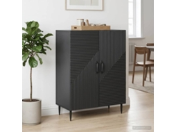 Vidaxl Buffet Preto 66 X 34,5 X 89,5 Cm Derivados De Madeira