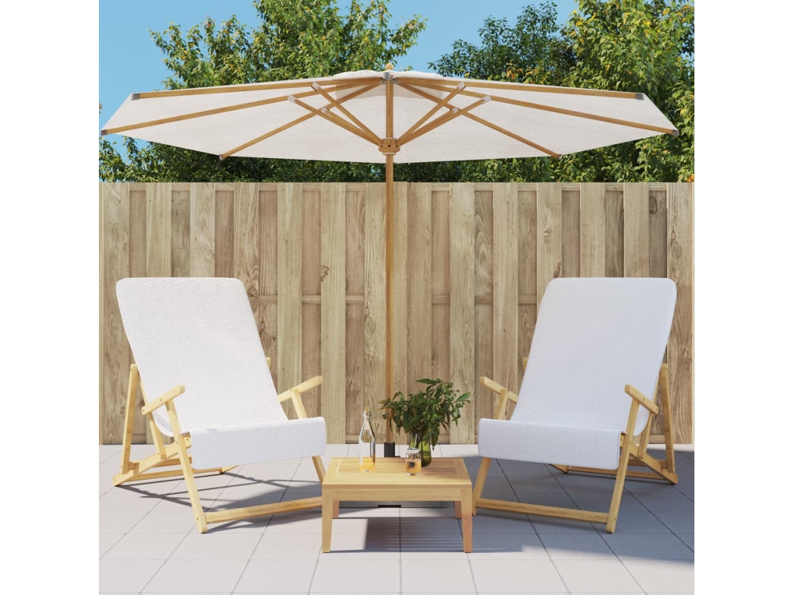 Vidaxl Toalhas De Praia 2 Pcs 60x135 Cm Tecido 400 Gsm Branco