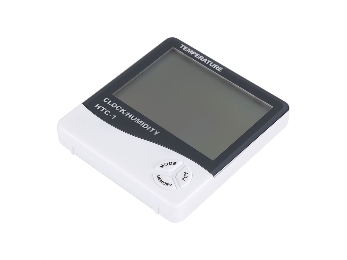 Termômetro Higrômetro Digital LCD com Alarme e Calendário para Ambiente Interno | S/MARCA