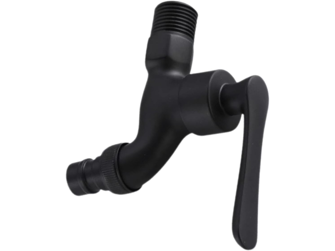 Torneira Externa De Cobre Preto, 1/2 Polegada, Montagem Na Parede,