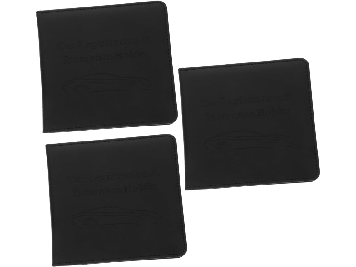 Capa Protetora Para Carteira De Habilitação Em 3 Peças, Com Suporte Para Documento De Registro E Licença.
