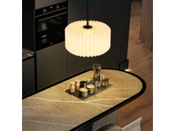NETTLIFE Luster para mesa Jantar Vintage, luminária de suspensão com 1 lâmpada branca.