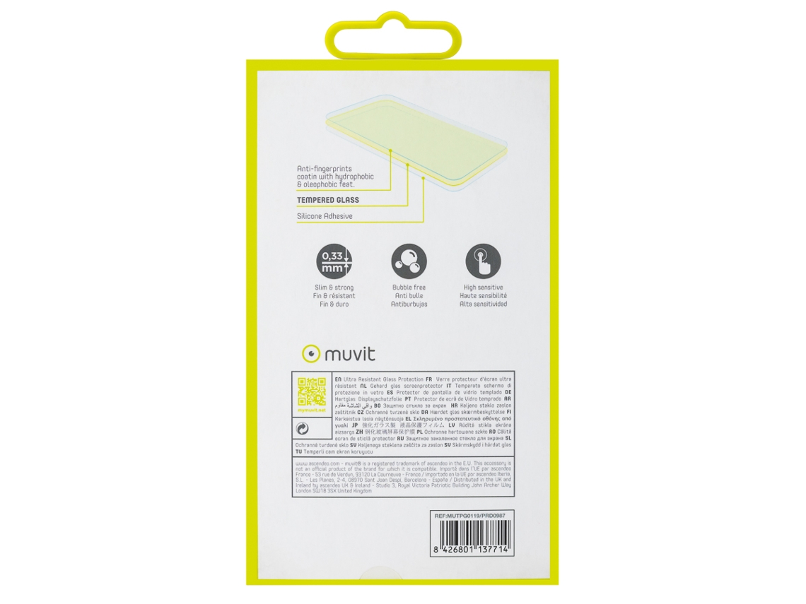 Pelicula de Vidro MUVIT até 5.5''