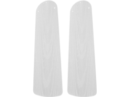Conjunto De 2 Pás Ventilador Teto Em Plástico Branco Com Textura