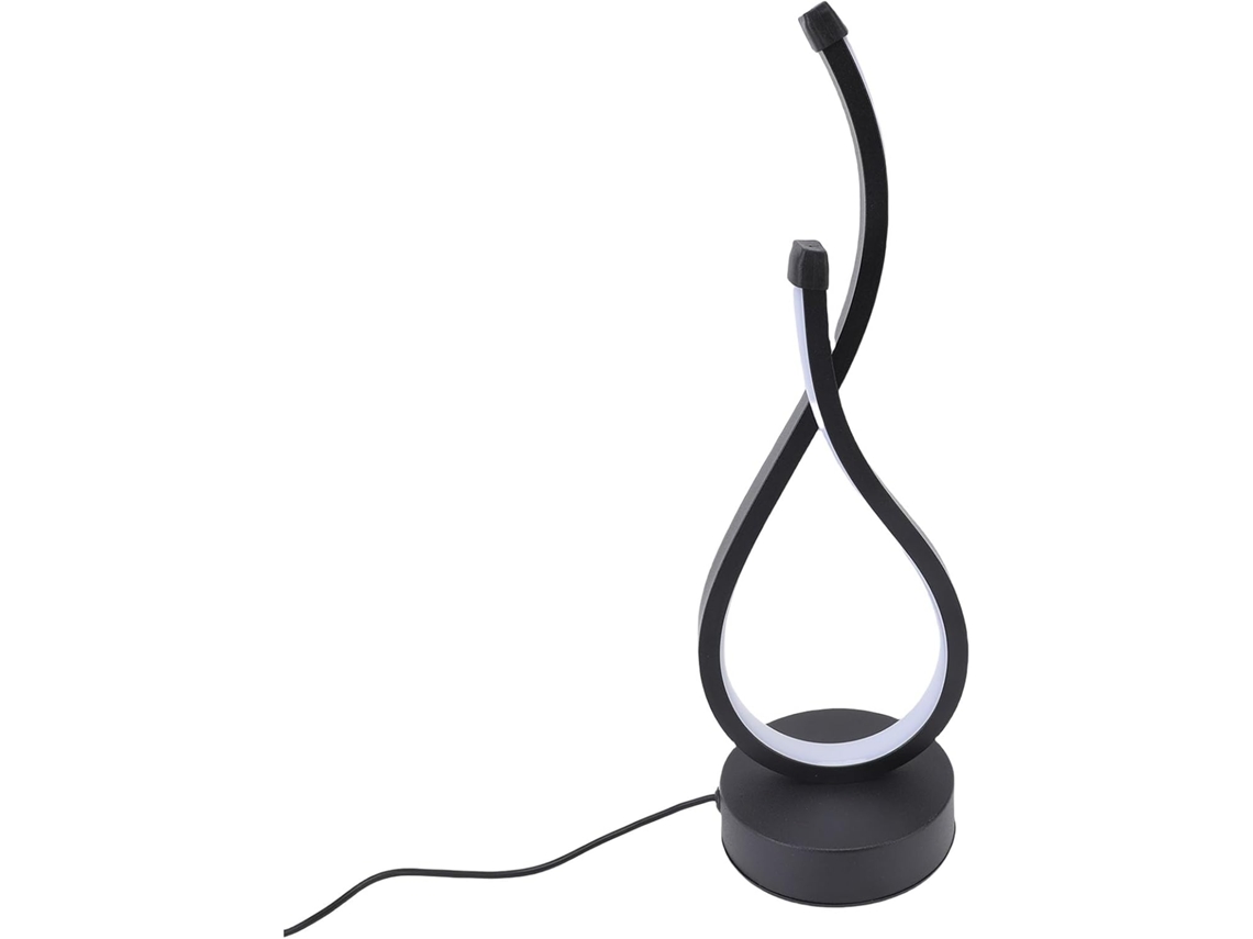 Abajur De Mesa Cabeceira Led Regulável Com 3 Cores, Design Exclusivo Em Espiral Para Decoração De Interiores Quartos