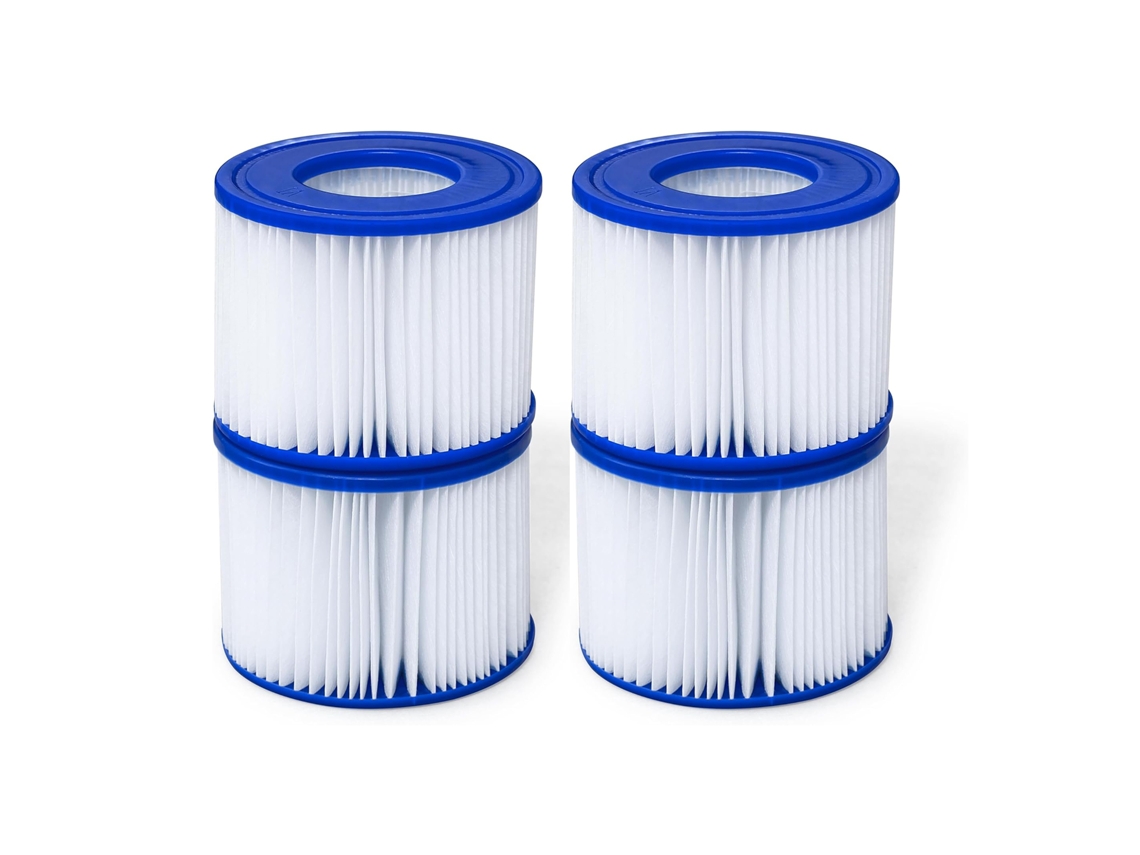 4 Peças de Cartucho de Filtro de Reposição AQUAFORGE para Spa instalação simples manutenção de água limpa