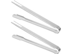 Aboofan Conjunto De 2 Pinça Para Bife Com Cabeça Dupla Em Aço Inoxidável Churrasco, Fácil De Limpar E Versátil