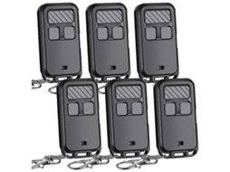 6 Unidades de Controle Remoto Universal para Porta de Garagem 890max com 3 Botões e Chaveiro. TAISHENGDA