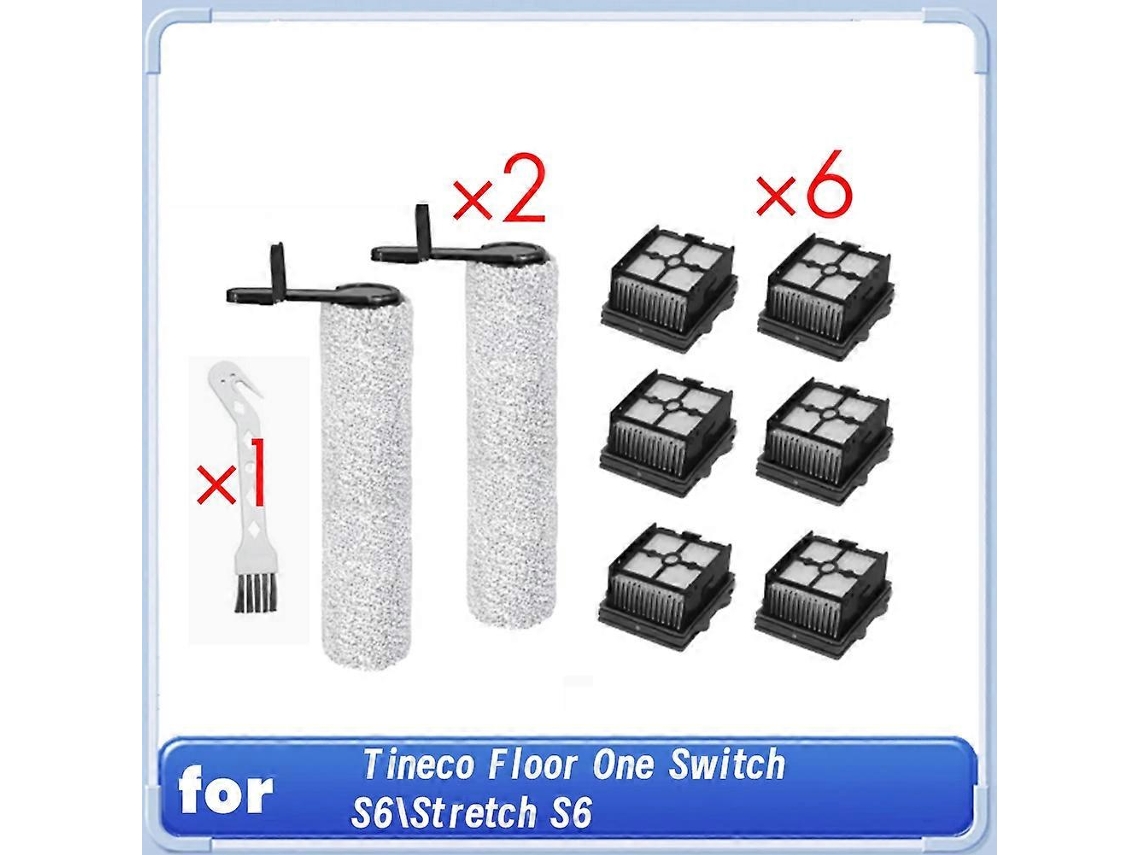 Roller Brush Filter With 1 Cleaning Brush For Floor One Switch S6/stretch S6 Wet Dry Vacuum Cleaner