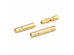 Conjunto 5 Pares Conectores Banana Tipo Bala Banhados a Ouro 4 Mm Baterias Rc. Conectores Banana Tipo Bala Macho e Fêmea Alta Qualidade. MDUG