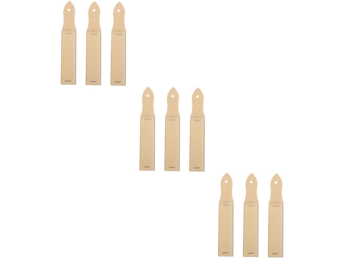 Conjunto de 9 blocos de anotações, porta-lápis e acessórios.