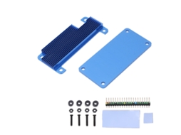 Estojo Protetor com Resfriamento Rápido para Raspberry Pi Zero 2W com Pino Header Azul