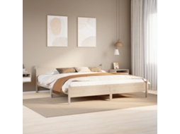 Vidaxl Cama Sem Colchão 180x200 Cm Madeira de Pinho Maciça