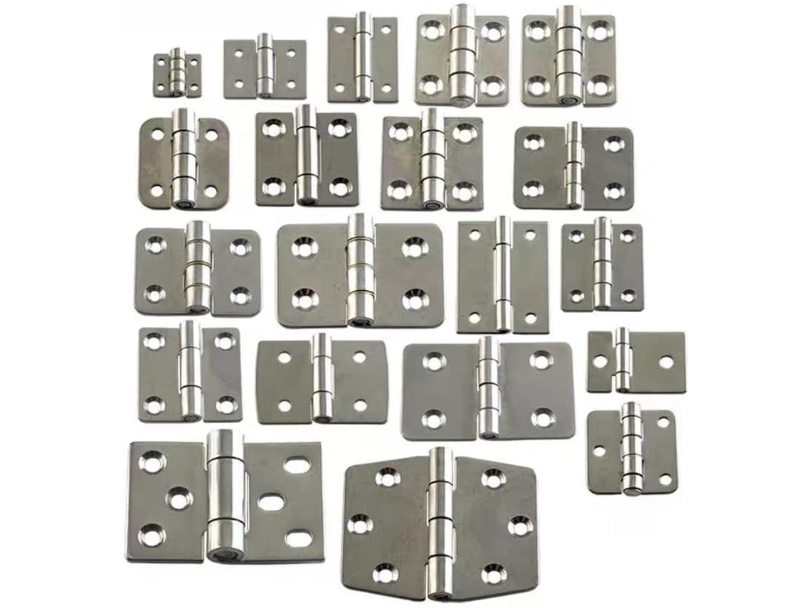 2 Dobradiças De Aço Inoxidável 304 Para Armários, Caixas Elétricas E Equipamentos Industriais 40x80