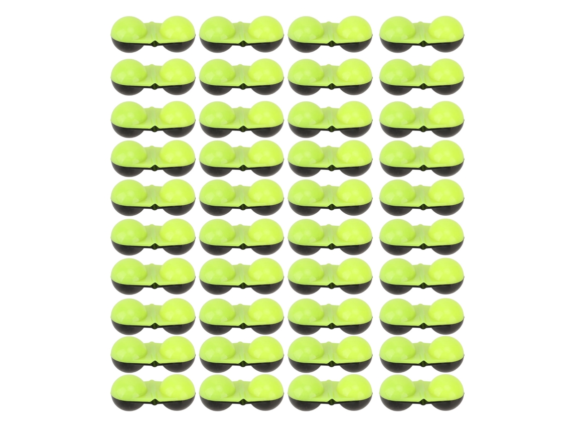 Alarme de Mordida de Peixe Plástico 40pcs Preto e Verde