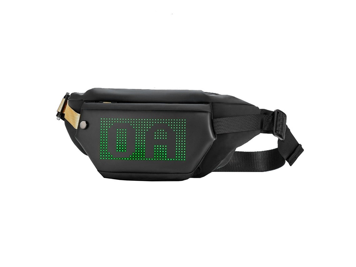 Mochila Com Visor Led, Resistente À Água, Compartimentos Programáveis, Para Homens E Mulheres - Ideia De Presente