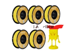 Filamento De Impressã£o 3d, Material Pla, Diã¢metro De 1,75mm, 5 Kg Pla Amarelo Oem