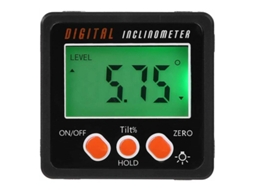 Transferidor Digital, Nível Eletrônico Digital Com Base Magnética, Ferramenta De Medição, Preto