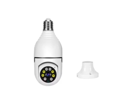 Câmera Ip Wi-fi 4g Com Lâmpada E27 De 3mp Para Babá Eletrônica