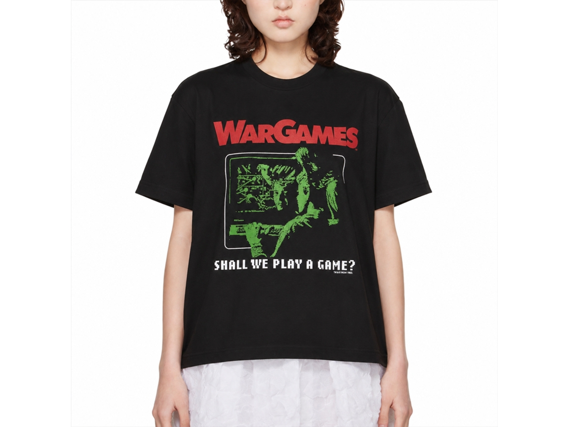Rockinstone Wargames Movie Play A Game Black Adult T-shirt Size:xl
