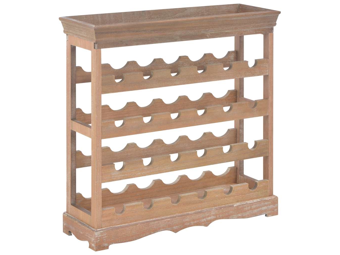 Vidaxl Garrafeira Castanho 70x22,5x70,5 Cm Mdf