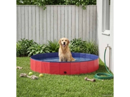 Vidaxl Piscina Para Cachorros Vermelho Ø200 X 30 Cm Pvc Grosso