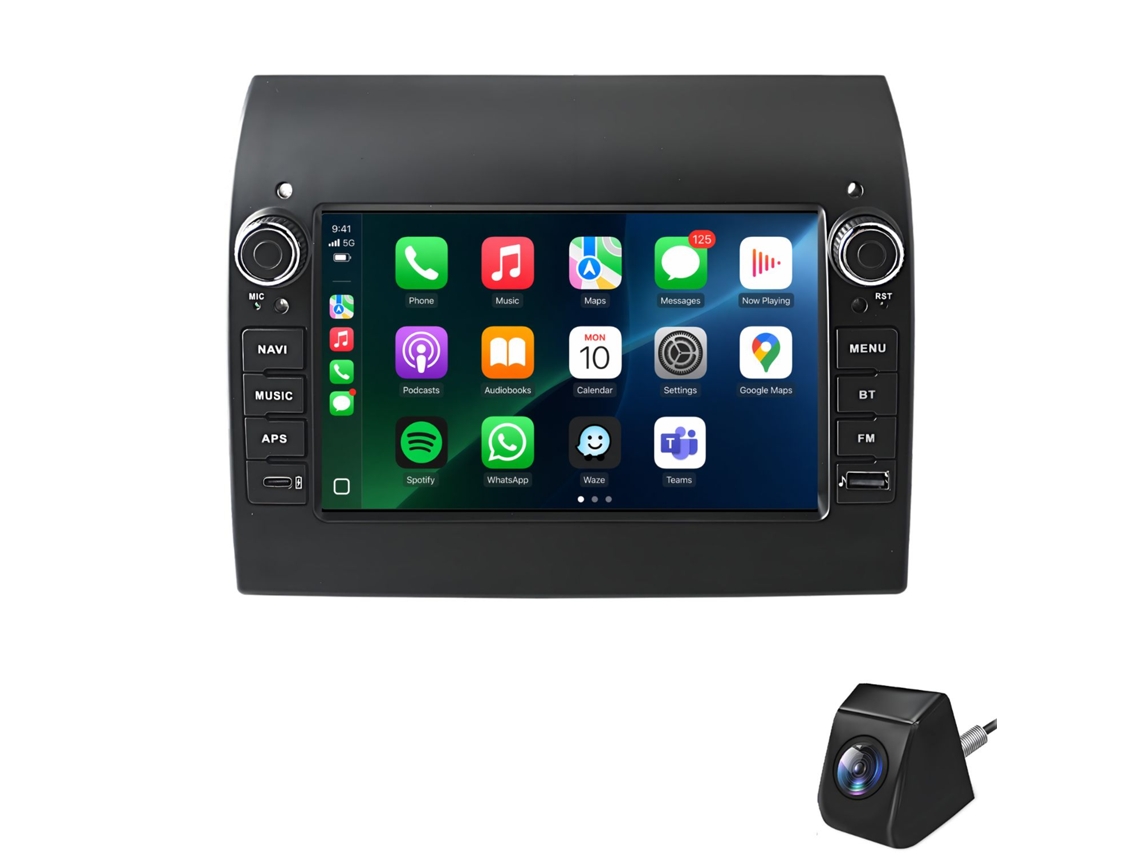 Autorrádio para Citroen Peugeot Fiat Ducato 2006 2024 Android 2gb+64gb, Carplay, Gps, Dsp, Rds, Bt, Cam JUNSUN